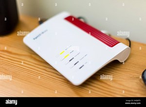 Fritz!Box wireless router is designed to give a fast and reliable broadband internet connection with features including parental controls and easy 'plug-in and go' set up. Using Wireless AC and Wireless N, the dual band FRITZ!Box 7530 is a must for homes that enjoy video streaming services like Netflix and Amazon Prime.  The FRITZ!Box 7530 also has an integrated DECT telephone system, compatible with all common telephones - analogue phones, fax machines and IP phones.  Credit: Windmill Images/Al