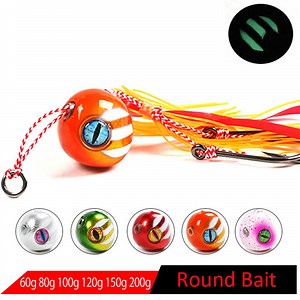 [Hot Item] 60g-200g Jig Squid Perch Cod Iron Plate Hook Lead Fish Bait Fishing Lure