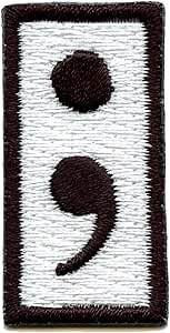 Semi Colon Suicide Prevention Patch Movement Symbol Embroidered Iron On
