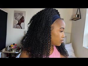 Quick & Easy CrochetBraids Install with Curly Human Hair |Full Guide |#ELFIN HAIR