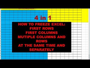 How to freeze multiple Excel Rows and Columns at the same time