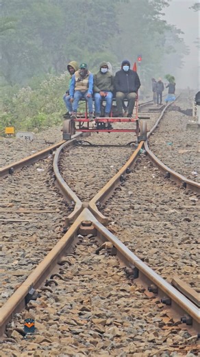Motor trolley on track | #sorts #trolly #railroad #railways #railwaylife #safety
