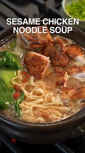 3.8M views · 61K reactions | 20 MINUTES SESAME CHICKEN NOODLE SOUP  the perfect fall recipe ~ FULL RECIPE: https://tiffycooks.com/20-minute-taiwanese-sesame-chicken-noodle-soup/ | Tiffy Cooks | Facebook