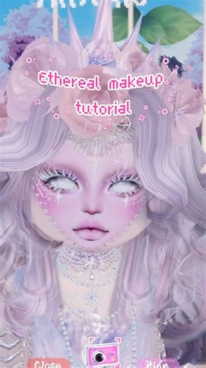 Ethereal custom makeup tutorial #dtifyp#roblox#dtishorts#dtimakeup#dti #dtitutorial#dresstoimpress