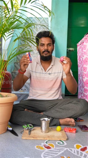 ఎర్రగడ్డ పేస్టు నిమ్మకాయ షాంపూ || నీళ్లల్లో కలిపితే మంట వస్తుంది అంట చూద్దాం #viral #hype