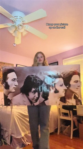 Huge Vintage Beatles Poster - Rare Find!