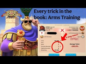 Rank 1 Arms Training Made Easy | Rise of Kingdoms