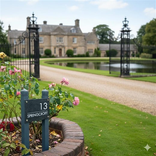 Slate House Sign on Posts - Multiple Sizes Available - Etsy UK
