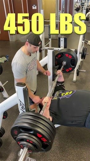 Bench Press 450 Pounds #shorts #gym #fitness #workout
