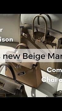 The ultimate comparison between the Hermes colors Beige Marfa, Chai and Etoupe🤎 #colorcomparison