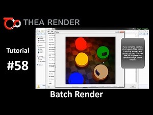 Thea Render --- Batch Render --- Tutorial #58