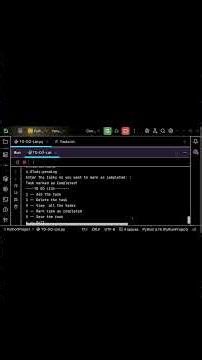 Python To Do List App Using Class & Dictionary | Mini Project #shorts #coding #python #programming