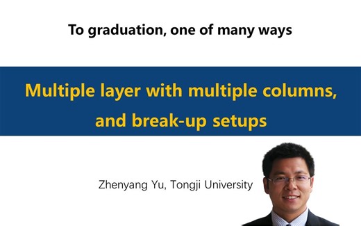 Multiple layers with multiple columns, and break-up setups