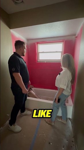 This is red because Red Guard is actually used for waterproofing so it has to go on before the tile.