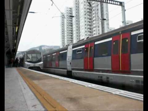 {ERL} MLR & SP-1900 train @ MTR East Rail Line