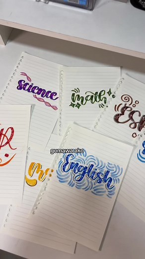 Colorful Calligraphy and Subject Lettering Ideas with Brush Pens