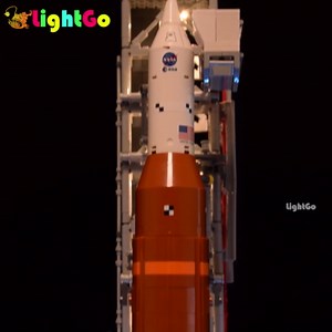 LightGo LED Lighting Kit for Lego 10341 NASA Artemis Space Launch System Building Set, 1200pcs DIY Space Shuttle Model Kit, Build Your Own, LED Lights (Remote Version)