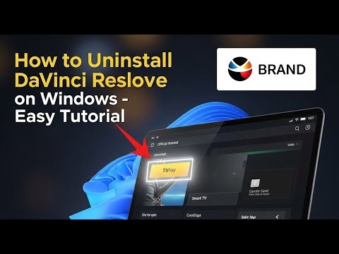 How to uninstall DaVinci Resolve on Windows - Easy Tutorial