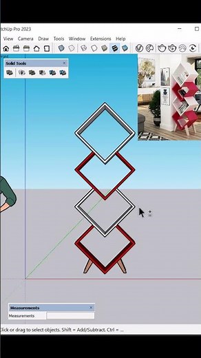 ✅ Day 53 – Wooden Bookshelf in SketchUp 📚 | Easy Furniture Modeling | 75 Days Challenge