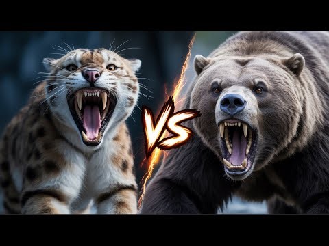 SABERTOOTH TIGER vs BEAR – Who Would Win?