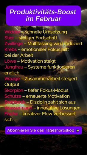 Produktivitäts Boost im Februar