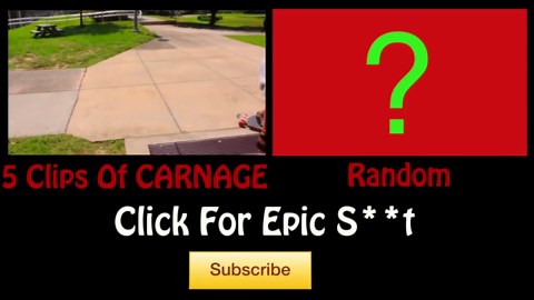 Longboard Racer Crashes into Haybales