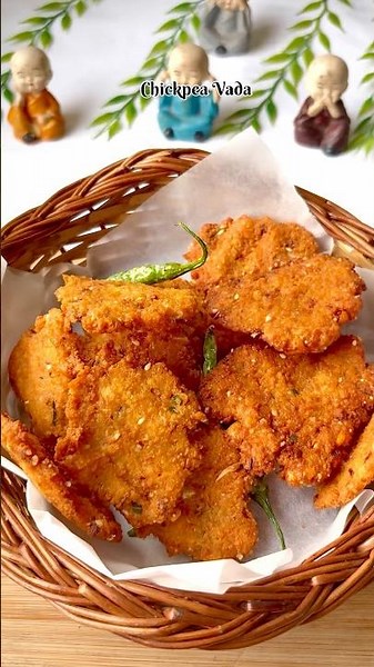Crispy Chickpea Vada Recipe | No Onion Chana Vada | Perfect Tea-Time Snack #shorts