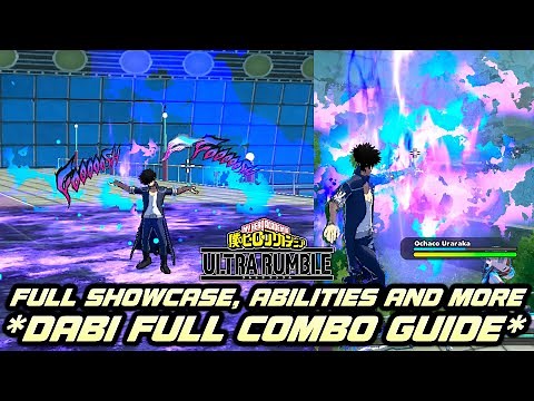 FULL DABI QUIRK SET COMBO GUIDE IN MY HERO ULTRA RUMBLE!!