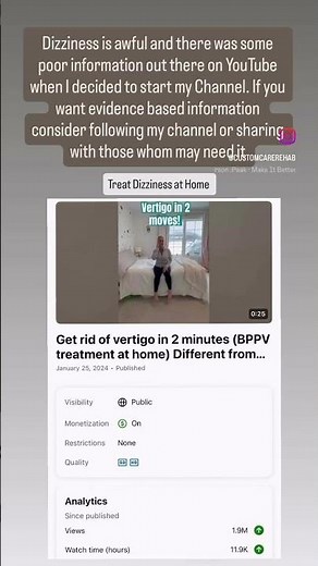 Stop the Spinning in 2 Minutes #vestibular