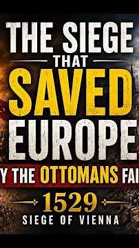 The Siege That Saved Europe: Why the Ottomans Failed at Vienna (1529)