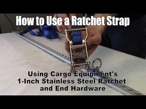 How to Use a Ratchet Strap in One Minute