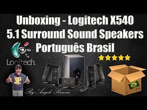 Unboxing - Logitech X540 - 5.1 Surround Sound Speakers - Português Brasil
