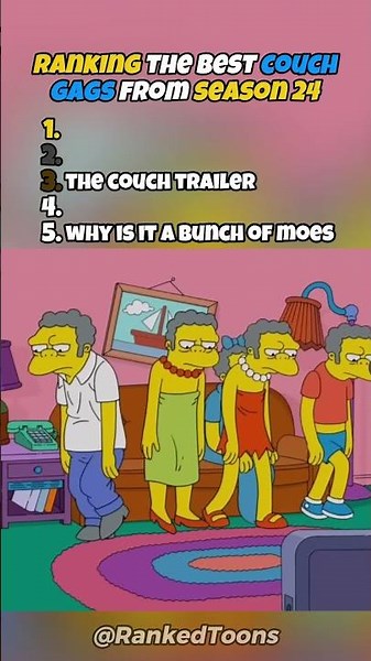 Ranking The Best Couch Gags From Season 24
