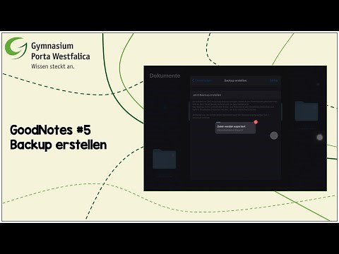 GoodNotes in der Schule - Tutorial - #5 Backup auf IServ ohne Cloud mit WebDAV