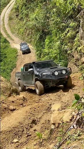 Extreme Muddy Hill Climb! Toyota Hilux 4x4 Power 🔥 #shortvideo