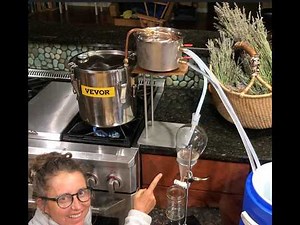 Make Lavender Essential Oil (Linalool) and Hydrosol w/Vevor 3 gal Alcohol Distiller in your Kitchen!