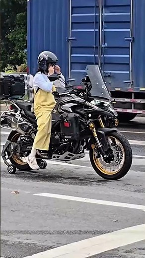 No More Muscle Needed, The Smart Motorcycle Stabilizer Wheel! #shorts #motorcycle