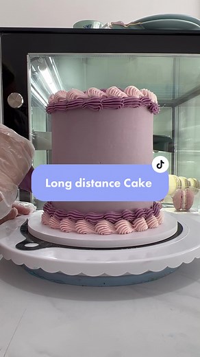 ‏Long Distance Cake #cake #yummy #fyp #satisfyingvideos #orders
