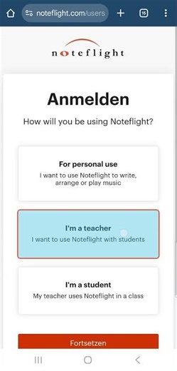 Noteflight Tutorial: 1. Creating an account