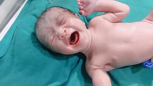 1.2M views · 10K reactions | Baby is fine now and saved crying well now #viralreels #cute #trending #babylove #babycare #cutebaby #babygirl Sachin Gautam | Ashish Kumar Gautam | Facebook