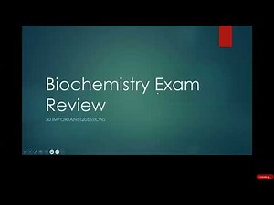 NPLEX I Biochemistry Practice Exam Review
