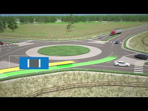 Navigating a 2 Lane Roundabout