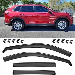 2023 2024 2025 in-Channel Window Visors Rain Guards for Honda CRV Side Window Deflectors Vent Visor Sun Shades 4pc Car Truck Accessories