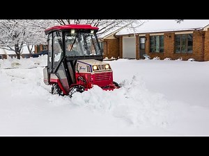 Tractor V-Blade Snow Plow - Real World Work