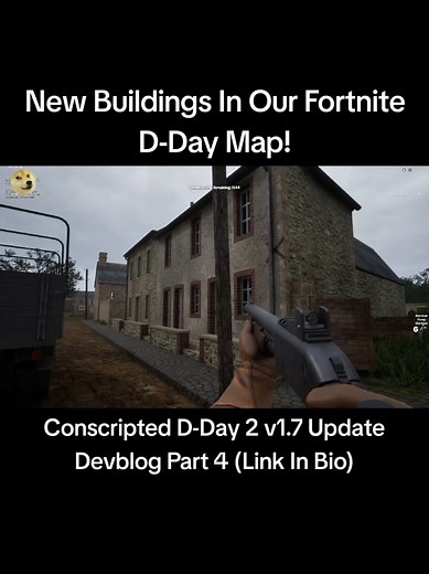 Part 4 of our Devblog for the New V1.7 Update to our Fortnite Creative D-Day Map, Conscripted: D-Day 2. In this segment we go in depth on how some of our buildings have improved visually with this update, and how we plan to improve all of them in the future! You can watch the full devblog on our YouTube, link in bio! Made in UEFN #fyp #fortnitecreative #fortnitecreativemode #uefn #gaming