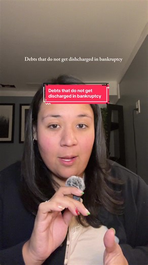 It us important to note that not all debts will get discharged in bankruptcy. #bankruptcy #bancarrota