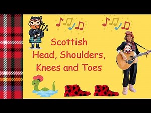 Scottish Head Shoulders, Knees and Toes Children's Song | Mrs Furryboots Scottish Songs on guitar