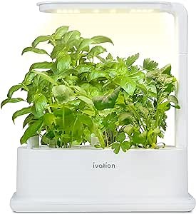 Ivation 3-Pod Indoor Hydroponics Growing System Kit with LED Grow Light, Herb Garden Planter for Herbs, Vegetables, Plants Flowers and Fruit