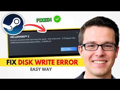 Fix Steam Disk Write Error | 2026