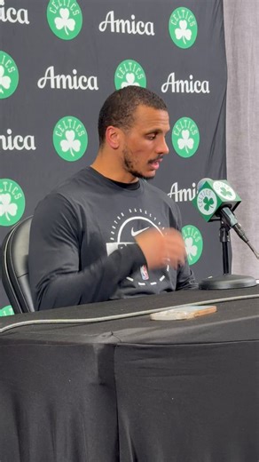 Joe Mazzulla:“We said it all year, 1-15, whoever steps on the floor, there's an expectation to put us in position with the opportunity to win. Stick to the process of winning. Today is no different than the other 81 games… Today is kind of the perfect example of just the locker and the group of guys that we have, and how important it is that everybody knows that if you're on the floor, you're expected to play a certain way, and put us in position to win.”